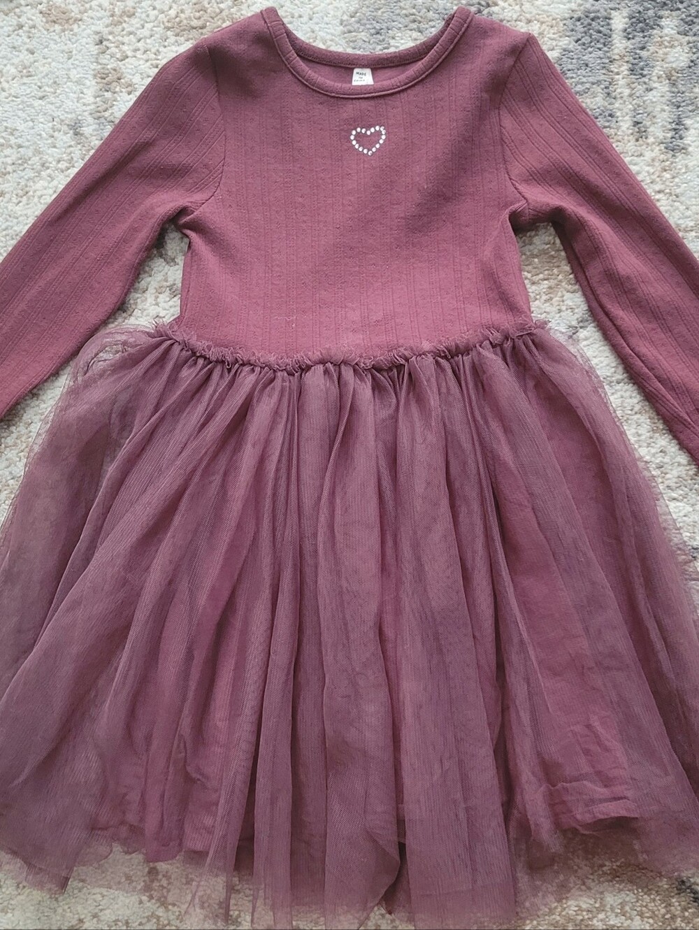 Cotton On Kids Mauve Tulle Tutu Dress Size 5 Balletcore